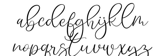 Shantika Font LOWERCASE