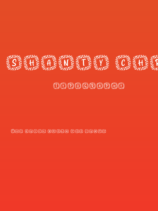 Shanty Christmas Monogram Reg Poster