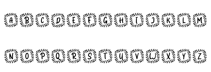 Shanty Christmas Monogram Reg Font LOWERCASE