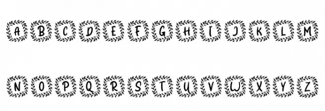 Shanty Christmas Monogram Reg Fuentes MINÚSCULAS