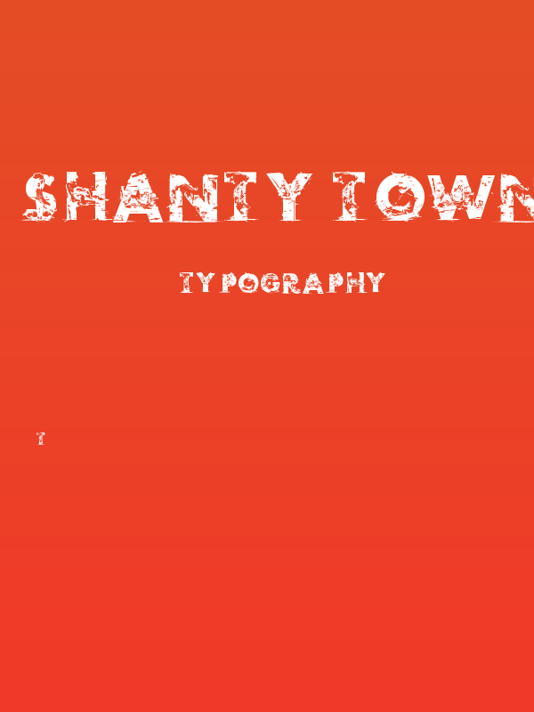Shanty Town Poster