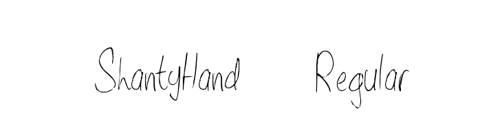 ShantyHand-Regular  font caratteri gratis