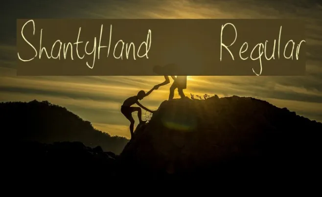 ShantyHand-Regular Example 1