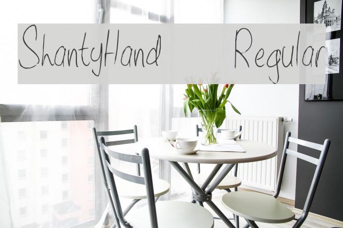 ShantyHand-Regular Font examples