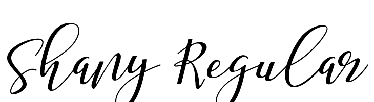 Shany Regular  Frei Schriftart Herunterladen