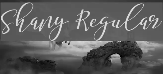 Shany Regular Font examples
