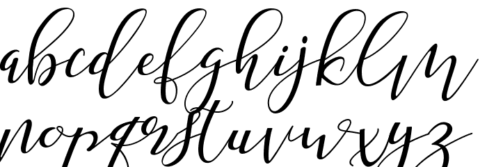 Shany Regular Font LOWERCASE