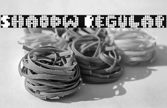 Shaodw Regular Font examples