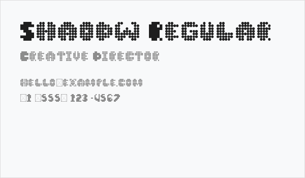 Shaodw Regular Business Card