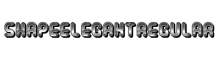 Shape Elegant Regular  नि: शुल्क फ़ॉन्ट्स डाउनलोड