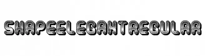 Shape Elegant Regular  les polices de caractères gratuit tlcharger