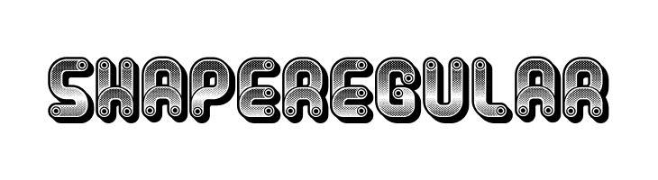 Shape Regular  font caratteri gratis