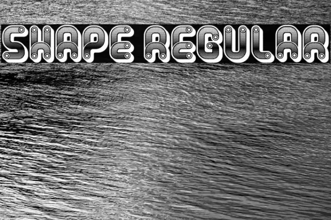 Shape Regular Font examples