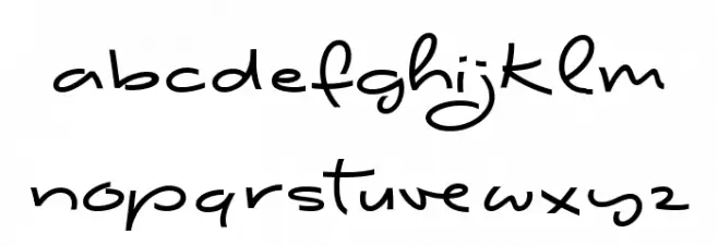 Shape Variable Script Шрифта строчной