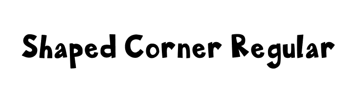 Shaped Corner Regular  नि: शुल्क फ़ॉन्ट्स डाउनलोड