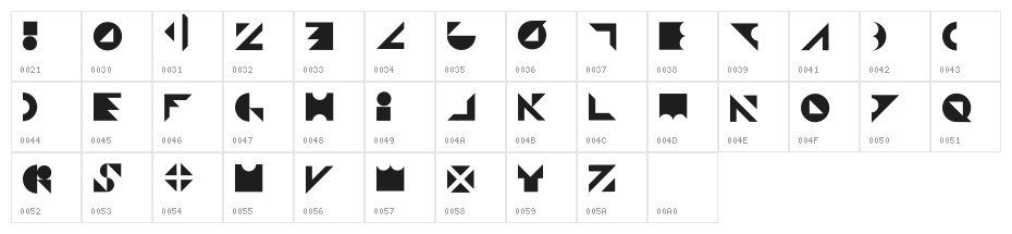 Shapeshifter Regular Character Map