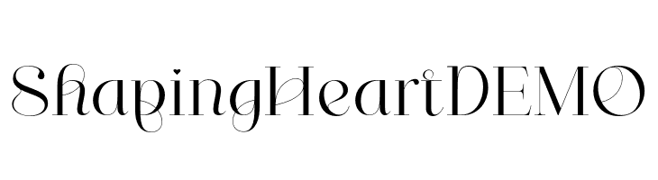 ShapingHeartDEMO  font caratteri gratis