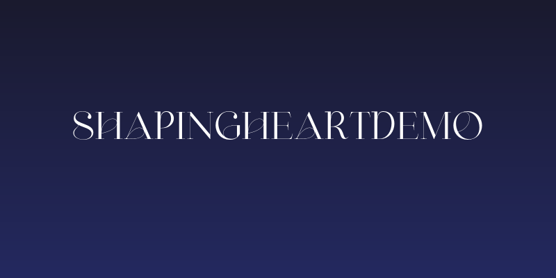 ShapingHeartDEMO Social Header