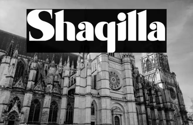 Shaqilla Font examples