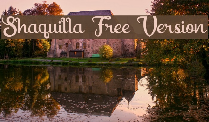 Shaquilla Free Version Font examples