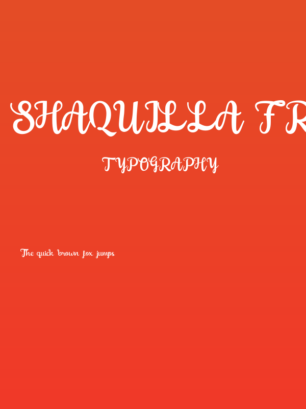 Shaquilla Free Version Poster