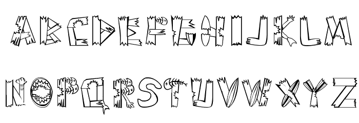 SharKbait Regular Font LOWERCASE