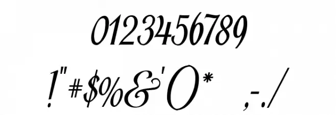 Shardee Font OTHER CHARS