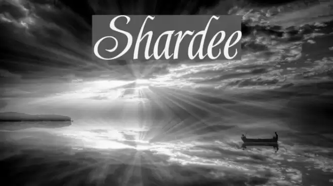 Shardee Font examples