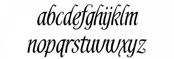 Shardee Font LOWERCASE