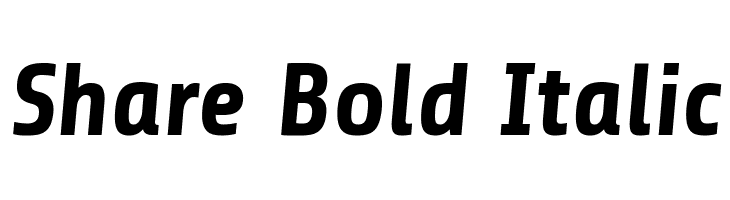 Share Bold Italic फ़ॉन्ट