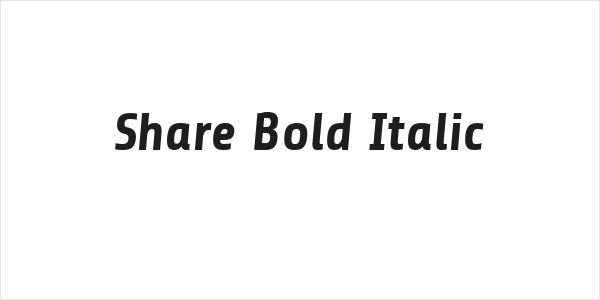 Share Bold Italic Logo