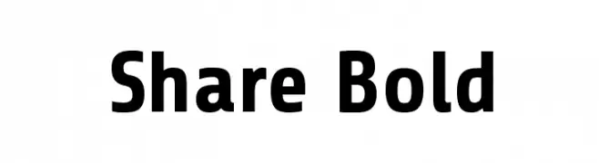 Share Bold  Free Fonts Download