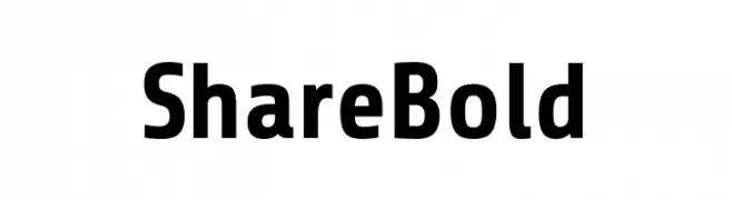 Share Bold  フリーフォントのダウンロード