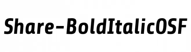 Share-BoldItalicOSF  تنزيل الخطوط