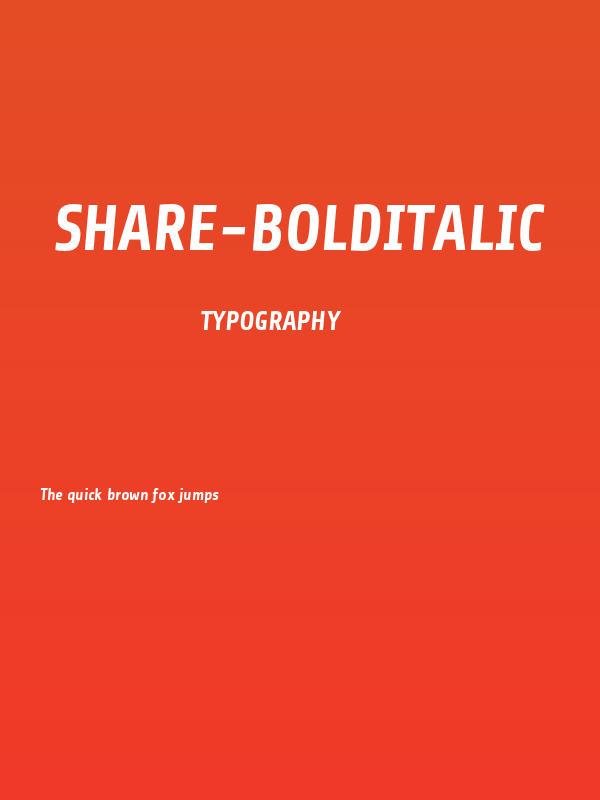 Share-BoldItalic Poster