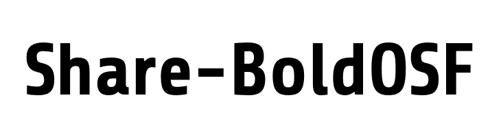 Share-BoldOSF  font caratteri gratis