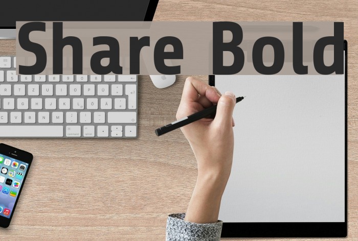 Share Bold Font examples