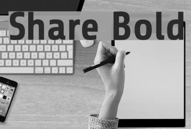Share Bold Font examples