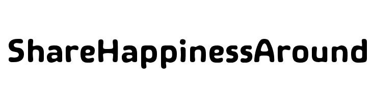 Share Happiness Around Font