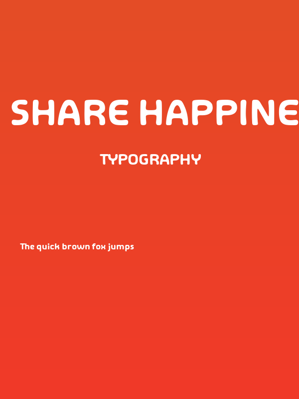 Share Happiness Around Poster