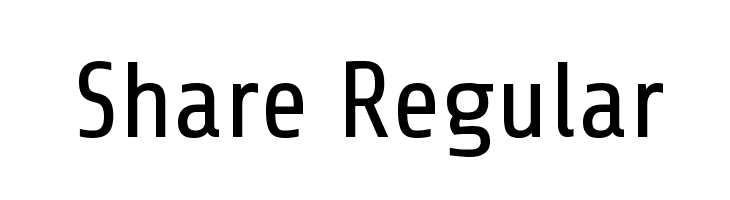Share Regular Font