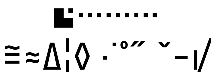 Share-RegularExp Font OTHER CHARS