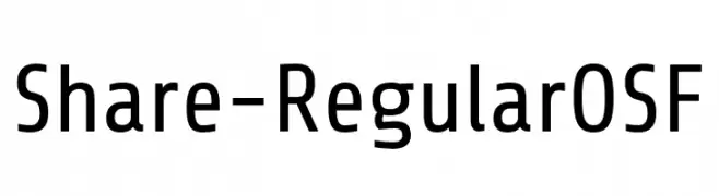 Share-RegularOSF  Fuentes Gratis Descargar