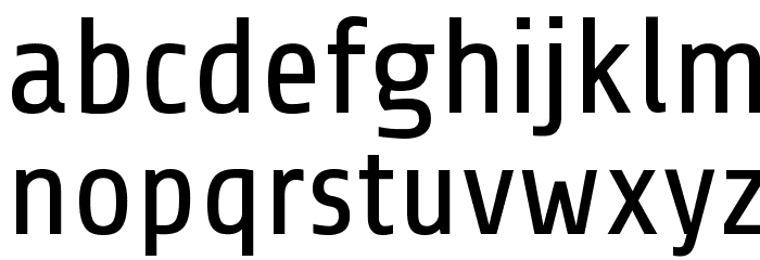 Share Regular Font LOWERCASE