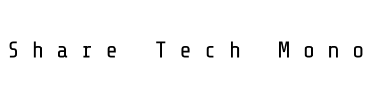 Share Tech Mono Font