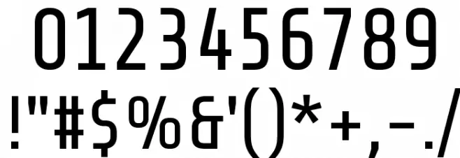 Share Tech Regular Font OTHER CHARS
