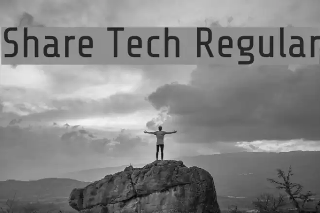 Share Tech Regular Font examples
