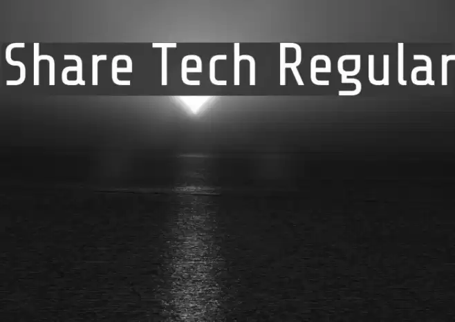 Share Tech Regular Font examples