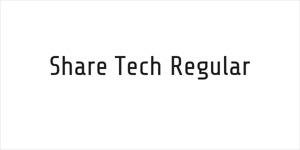 Share Tech Regular Logo