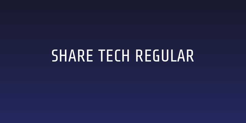 Share Tech Regular Social Header